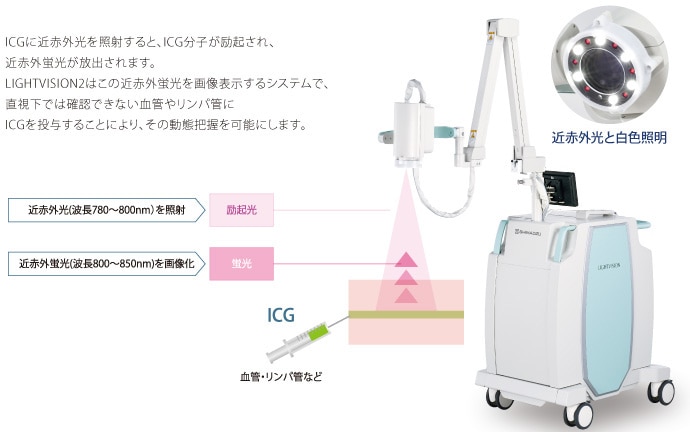 光を用いたICG蛍光イメージング