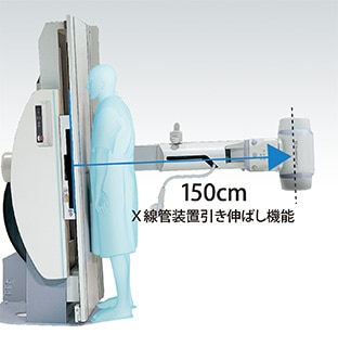 X線管球引き伸し機能